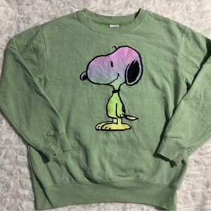 Peanuts Green Snoopy Sweatshirt